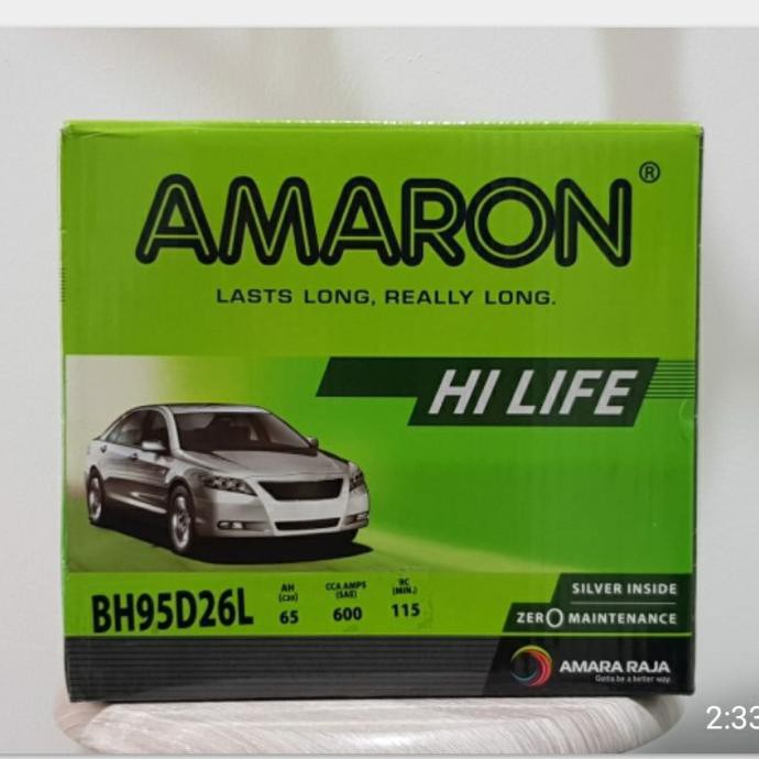 Jual Aki Mobil Amaron Hi Life D L Ah Garansi Bln Shopee Indonesia