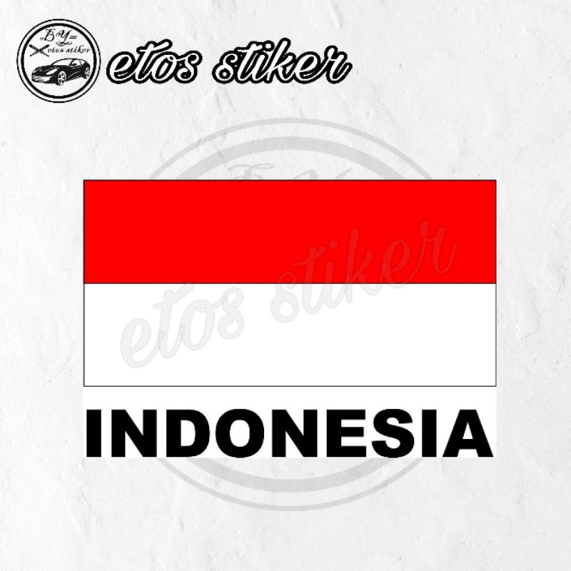 Jual Stiker Bendera Indonesia Sticker Bendera Merah Putih Shopee