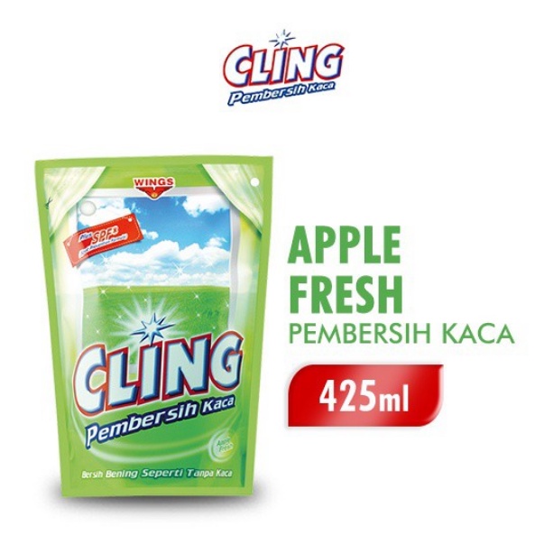 Jual Cling Pembersih Kaca Ml Refill Pouch Ocean Fresh Apple