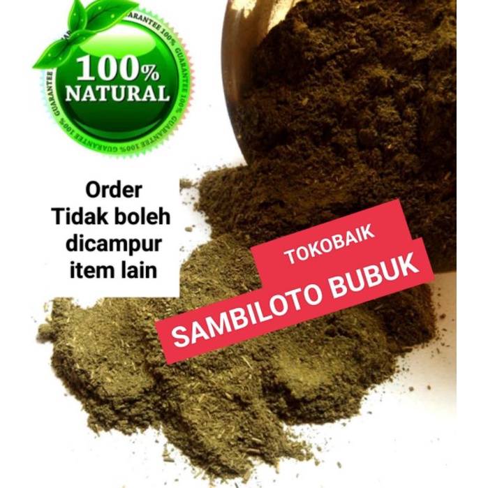 Jual Jamu Herbal Tradisional Tanaman Obat Daun Sambiloto Bubuk Asli