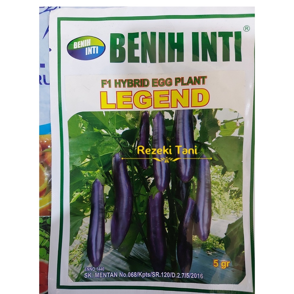 Jual Benih Terong Ungu Panjang Legend Kemasan Gr Benih Inti Shopee