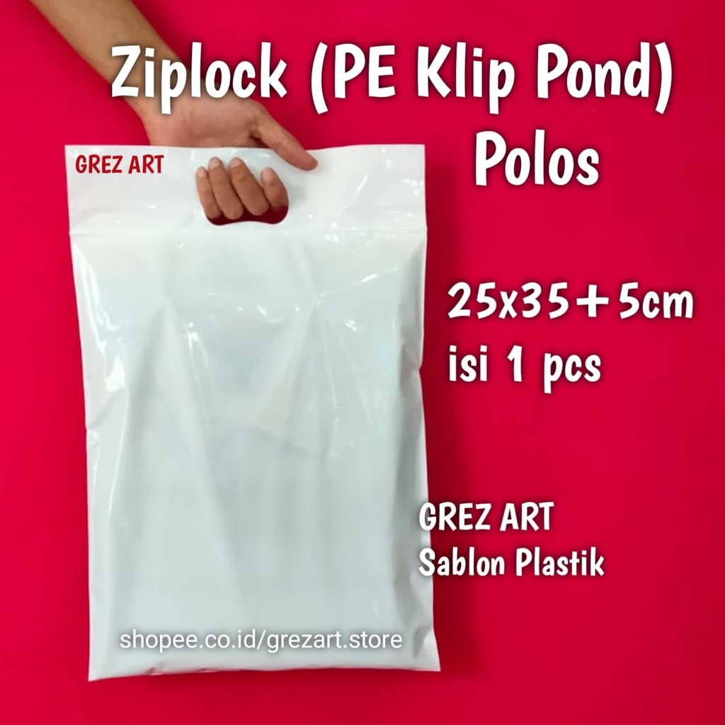 Jual Plastik Ziplock Pe Klip Pond X Isi Pcs Shopee