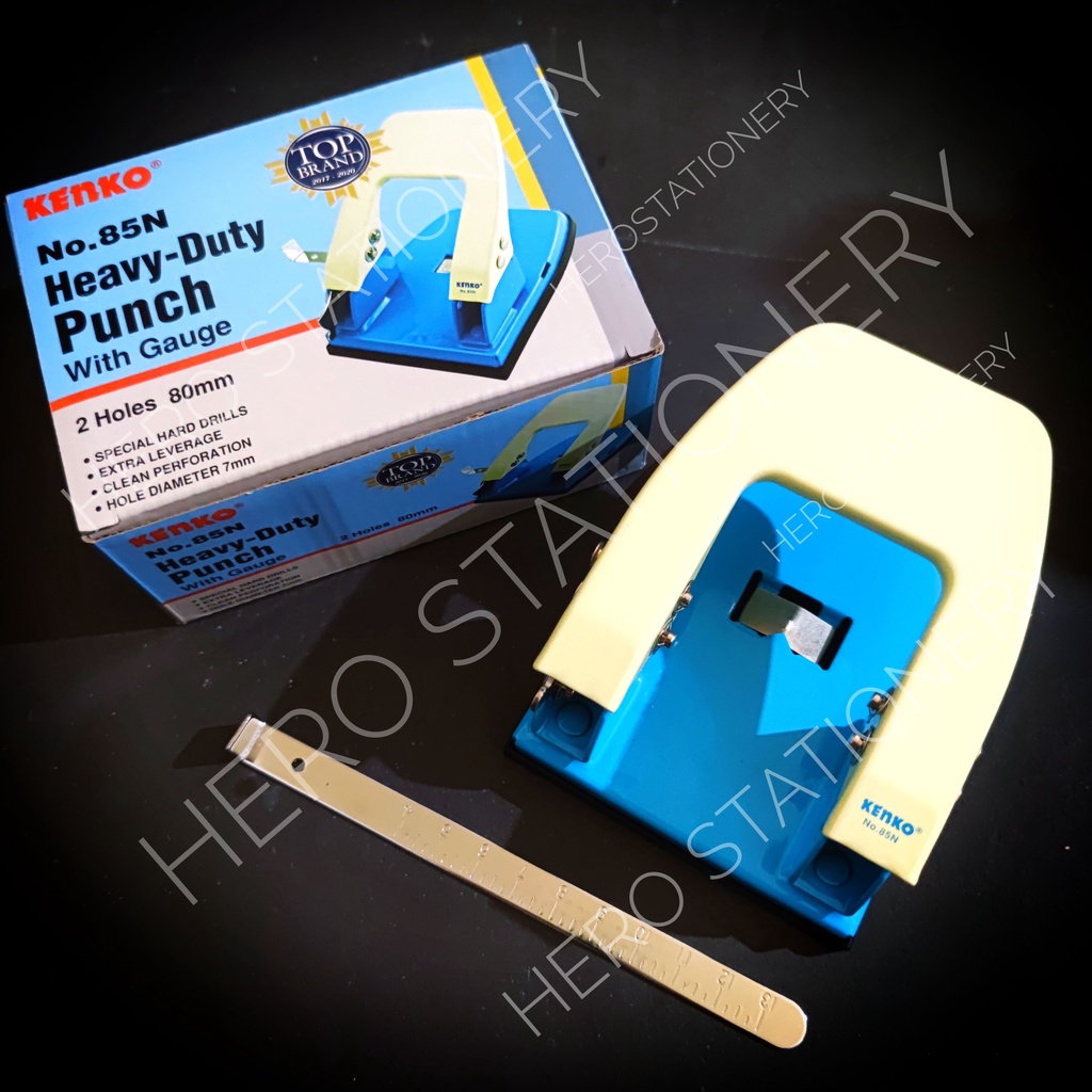 Jual Pembolong Kertas Heavy Duty Punch With Gauge Kenko No 85 N