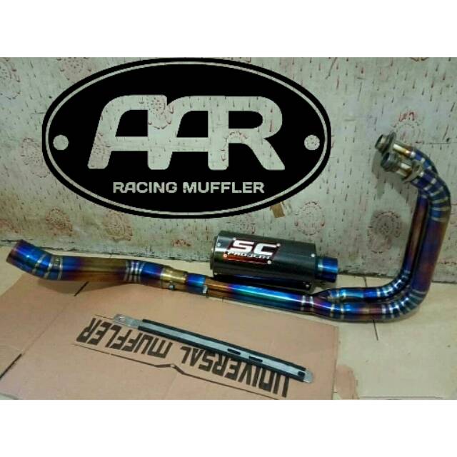 Jual Knalpot Sc Project Carbon Biru Ninja Karbu Fi Cbr Rr Mt