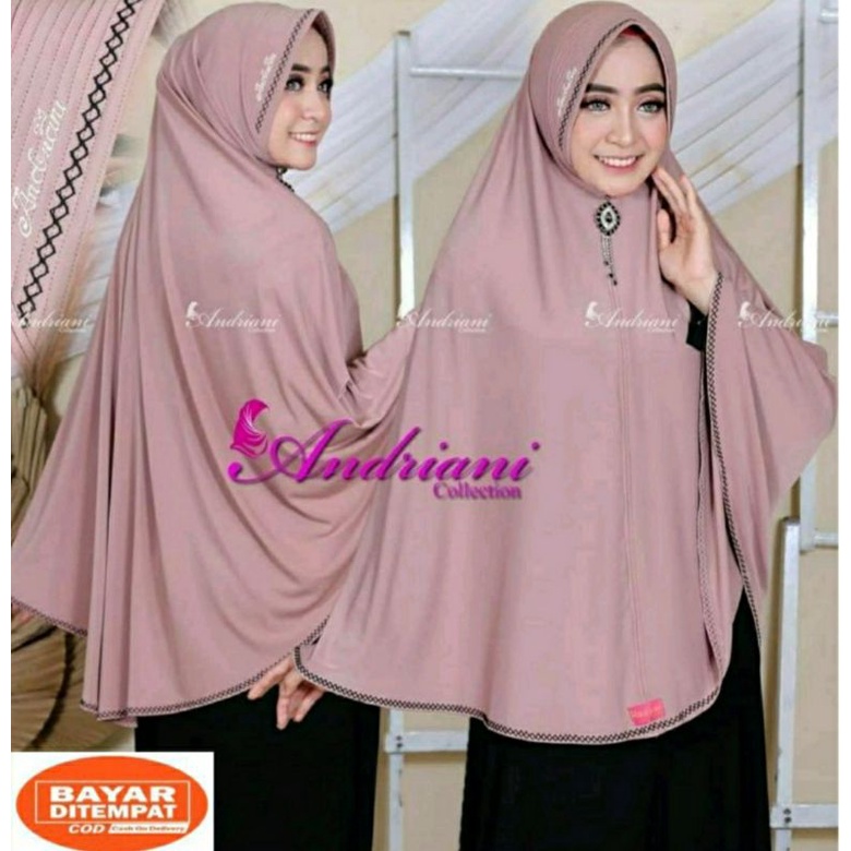 Jual Cod Hijab Instan Zig Zag Ped Bordir Azzahra Jilbab Instan Jumbo