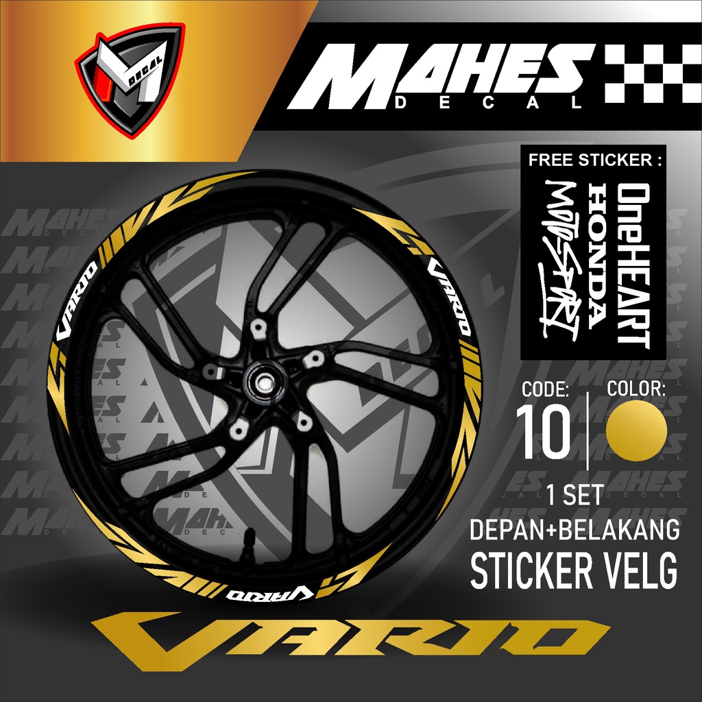 Jual Mahes Decal Aksesoris Stiker Cutting Sticker List Velg Motor