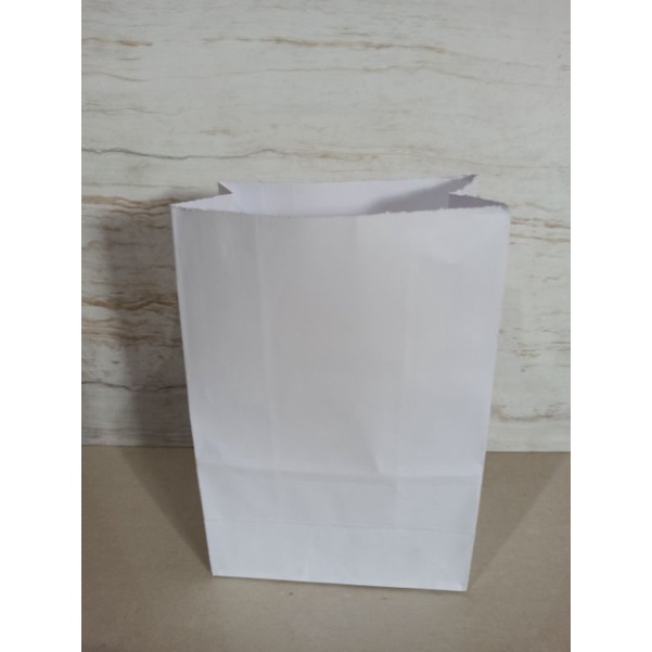 Jual Paper Bag Kantong Kertas Sos Putih Non Foodgrade Uk Roti Boy