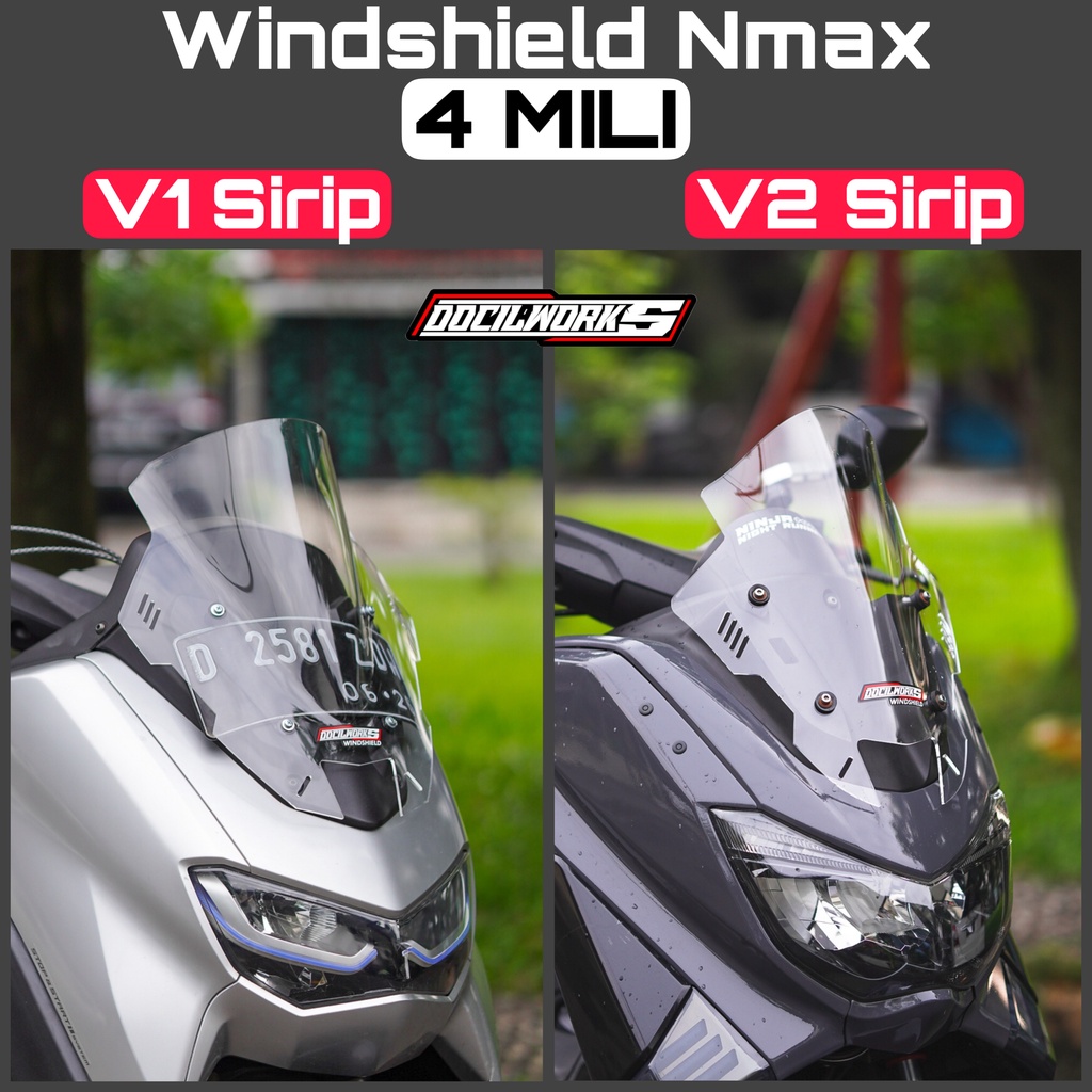 Jual Docilworks Visor Windshield Tdr V V Sirip Mili Nmax New Nmax