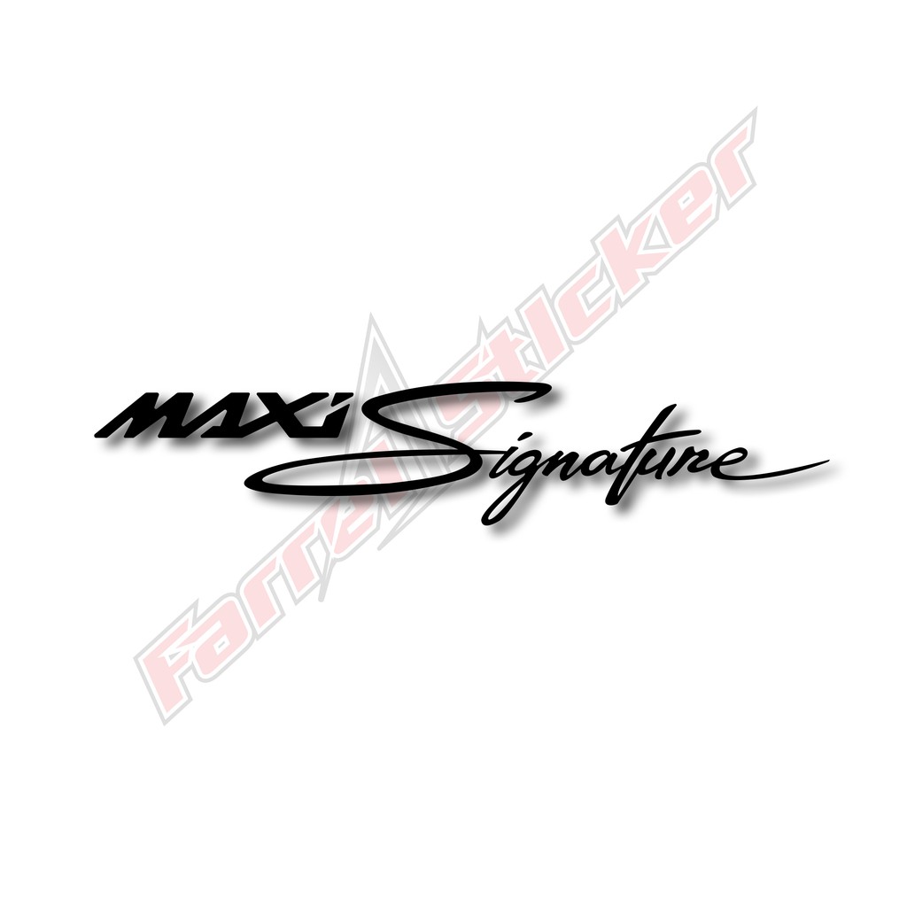 Jual Stiker Sticker Maxi Signature Nmax Xmax Lexi Shopee Indonesia