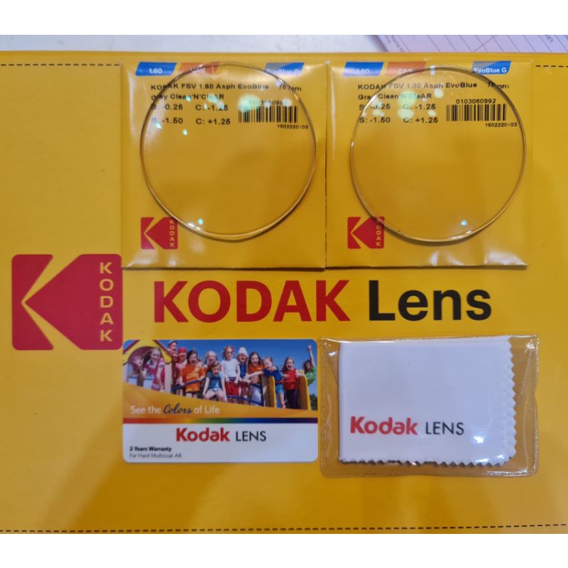 Jual Lensa Kacamata FSV SINGLE VISON Kodak EVOBLUE Dan UVBLUE HIGH