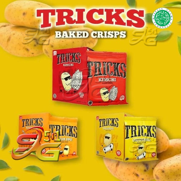 Jual Tricks Biskuit Kentang Potato Baked Chips Halall Pcs X Gr