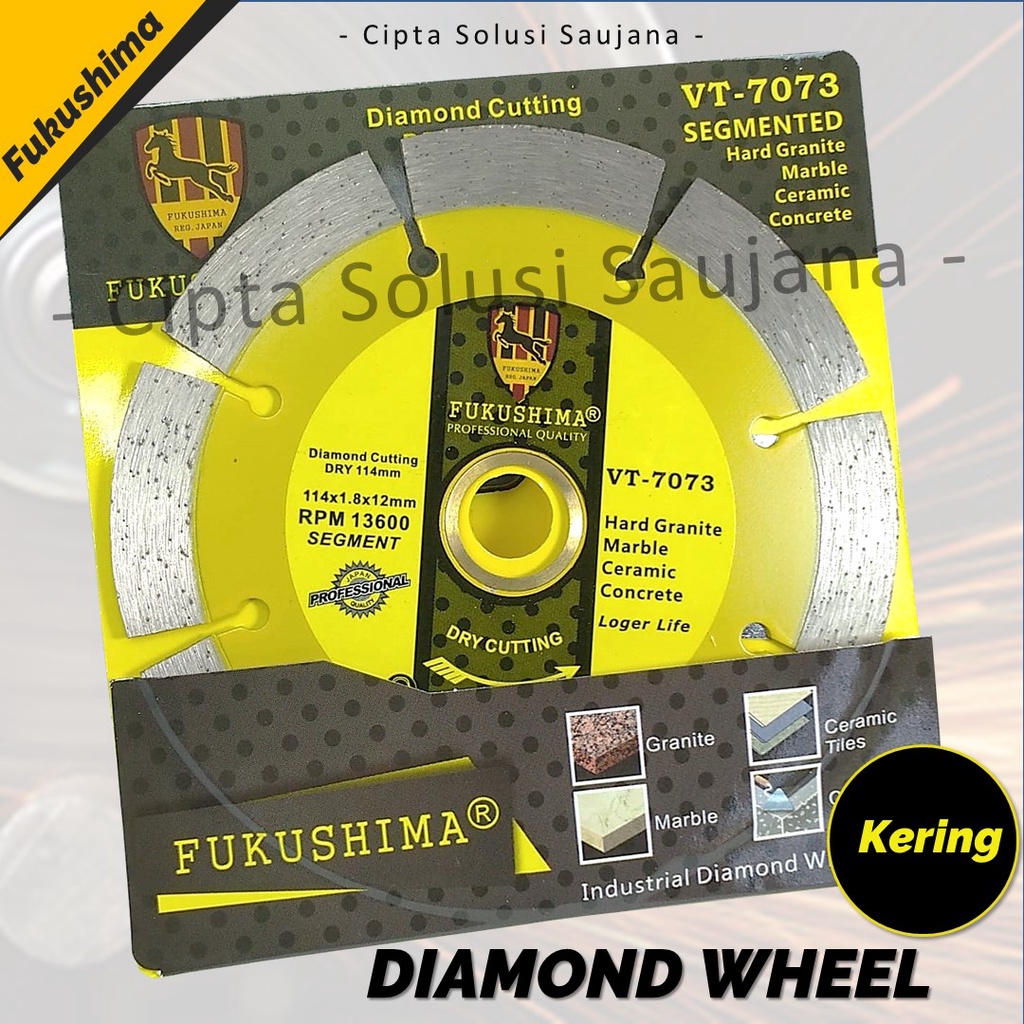 Jual KERING DIAMOND WHEEL 4 IN DRY MATA GERINDA PISAU POTONG KERAMIK