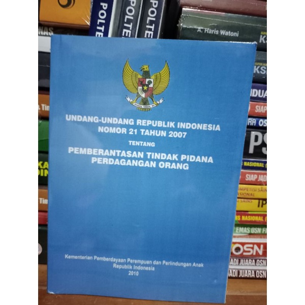 Jual Buku Undang Undang Ri No Tahun Tentang Pemberantasan