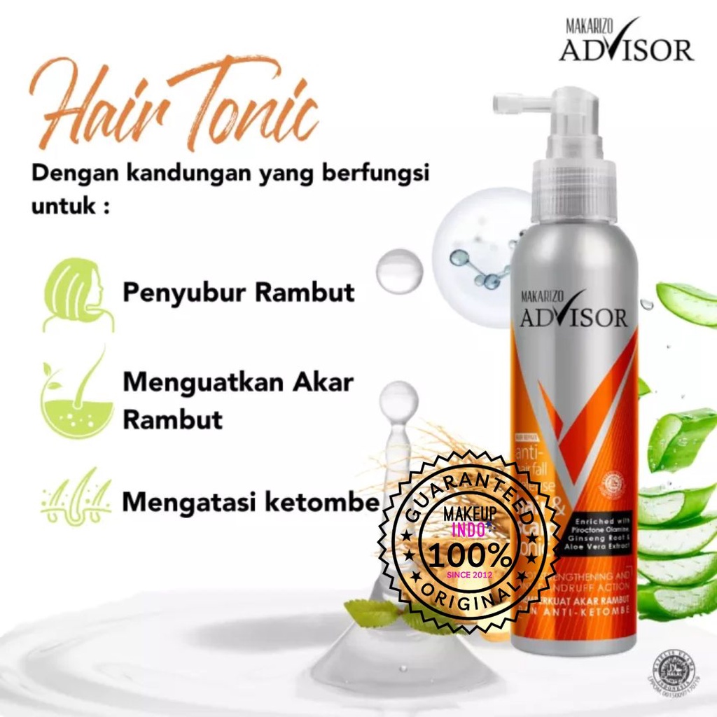 Jual Makarizo Advisor Hair Scalp Tonic Ml Shopee Indonesia