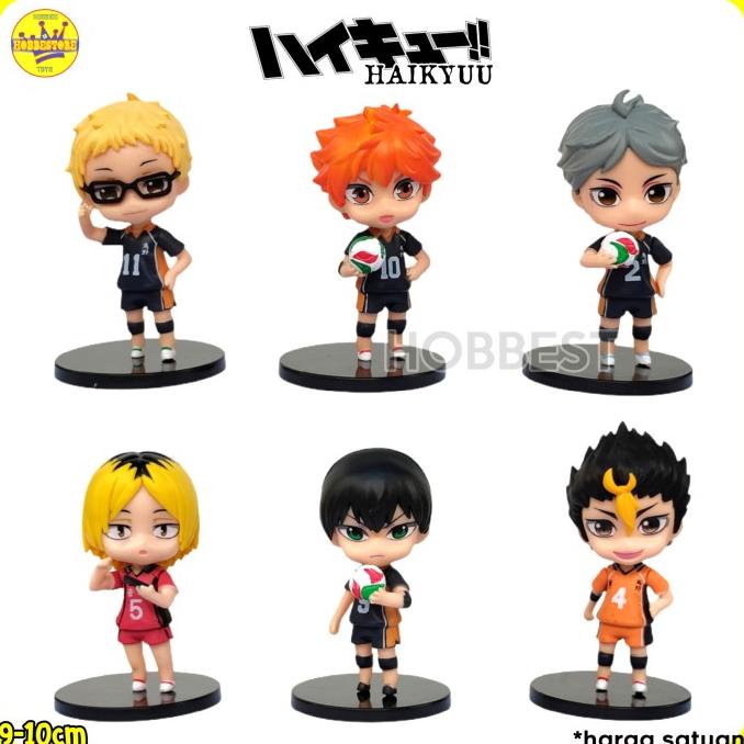 Jual Action Figure Haikyuu Chibi Miniatur Pajangan Topper Kue Haikyu