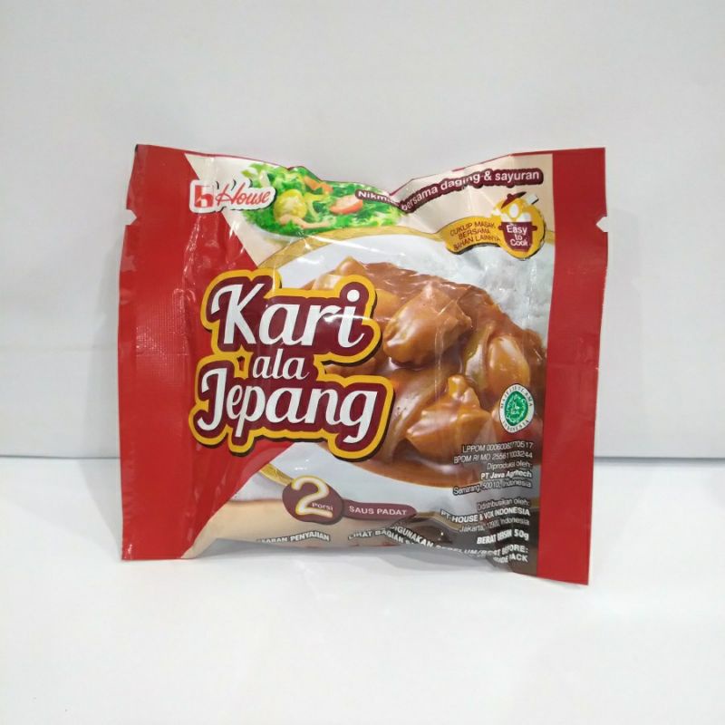 Jual House Kari Ala Jepang Halal Bpom Roux Japanese Curry Bumbu Kare