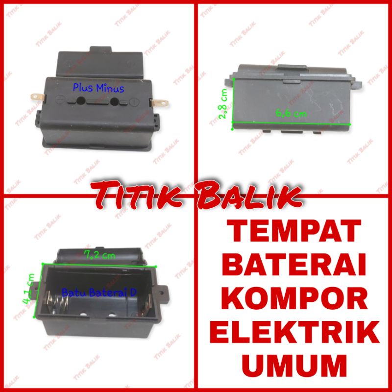 Jual Kotak Box Baterai Kompor Gas Kaca Pemantik Elektrik Quantum Blue