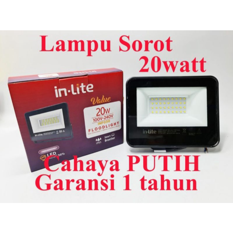 Jual Inlite Lampu Sorot Tembak Floodlight Led In Lite Value W Watt