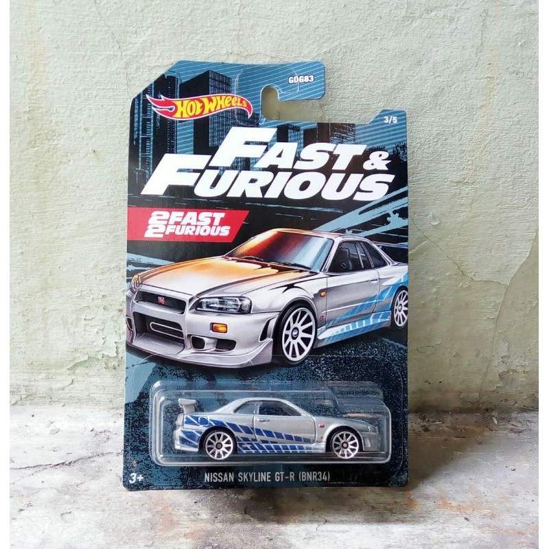 Jual HOT WHEELS FAST FURIOUS NISSAN SKYLINE GT R R34 Shopee Indonesia