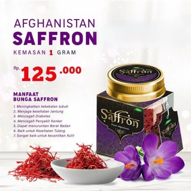 Jual Safron Saffron Original Asli Super Negin Premium 1 Gr Shopee