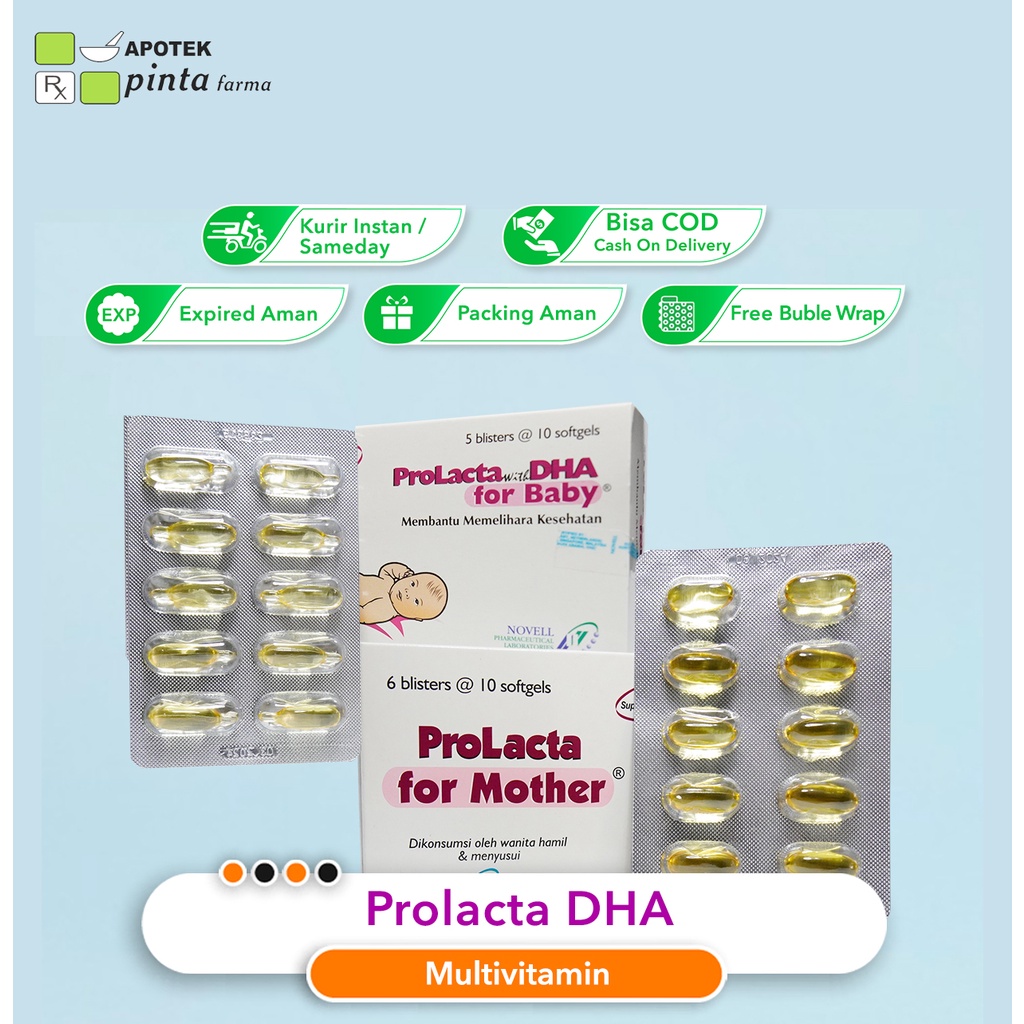 Jual Prolacta With DHA For Baby Prolacta For Mother 10 Kapsul