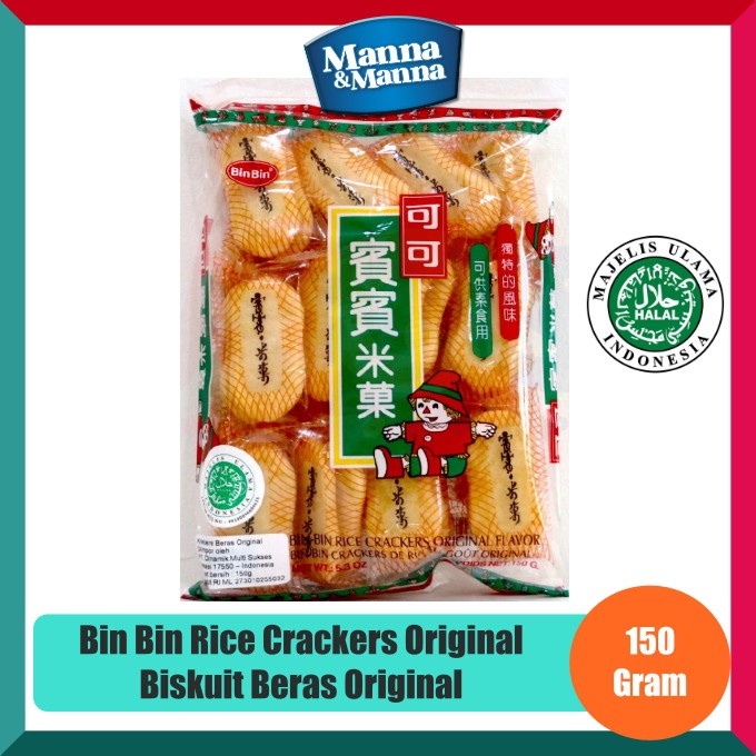 Jual Bin Bin Rice Crackers Original Flavour Biskuit Beras Original