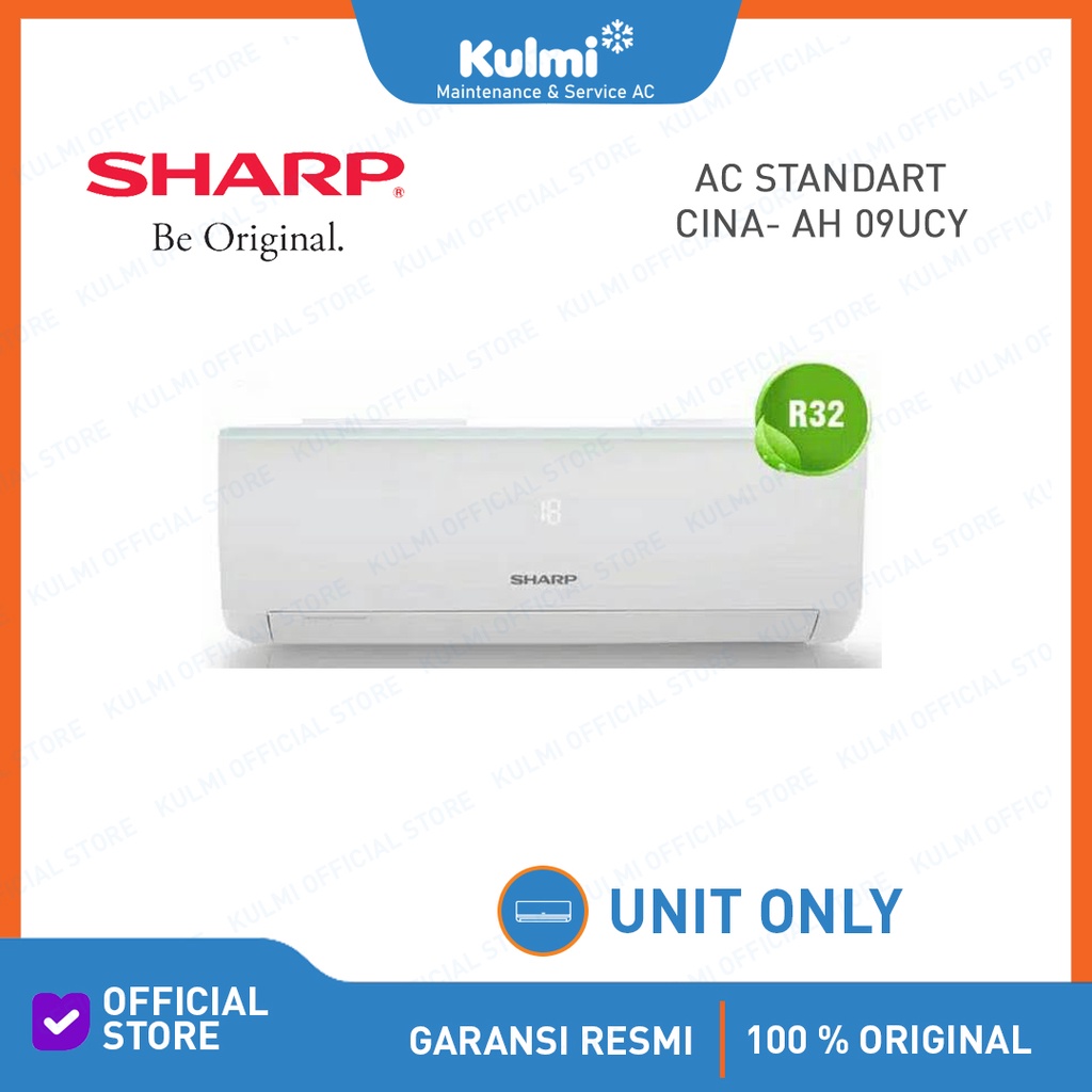 Jual AC SHARP AH A9UCY 1 PK TURBO COOL R32 Unit Only Shopee Indonesia