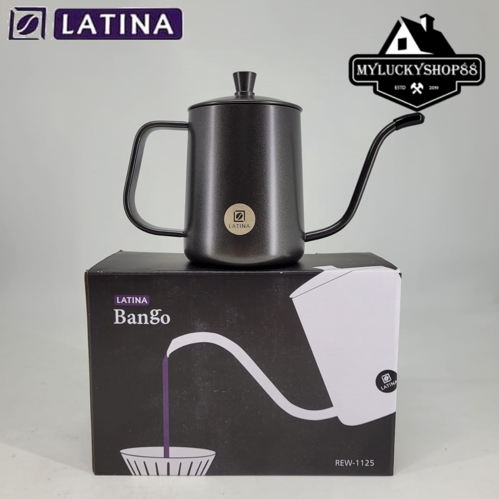 Jual Latina Bango Kettle Coffee Pro V60 90 Derajat Teko Kopi Leher