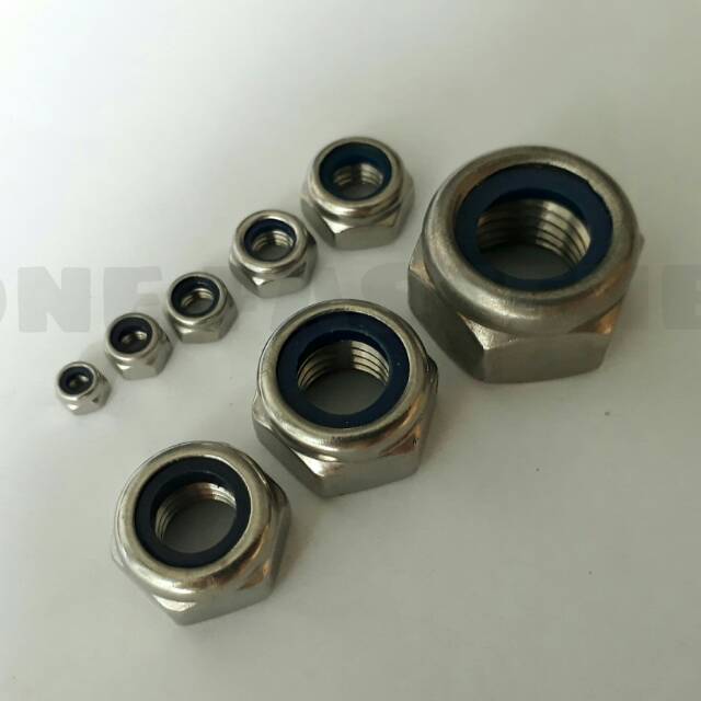 Jual Mur Nilon M12 SS 304 Lock Nut Mur Nylon Shopee Indonesia