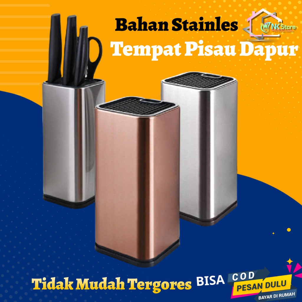 Jual Rak Tempat Wadah Penyimpanan Pisau Dapur Anho Stand Tool Knife