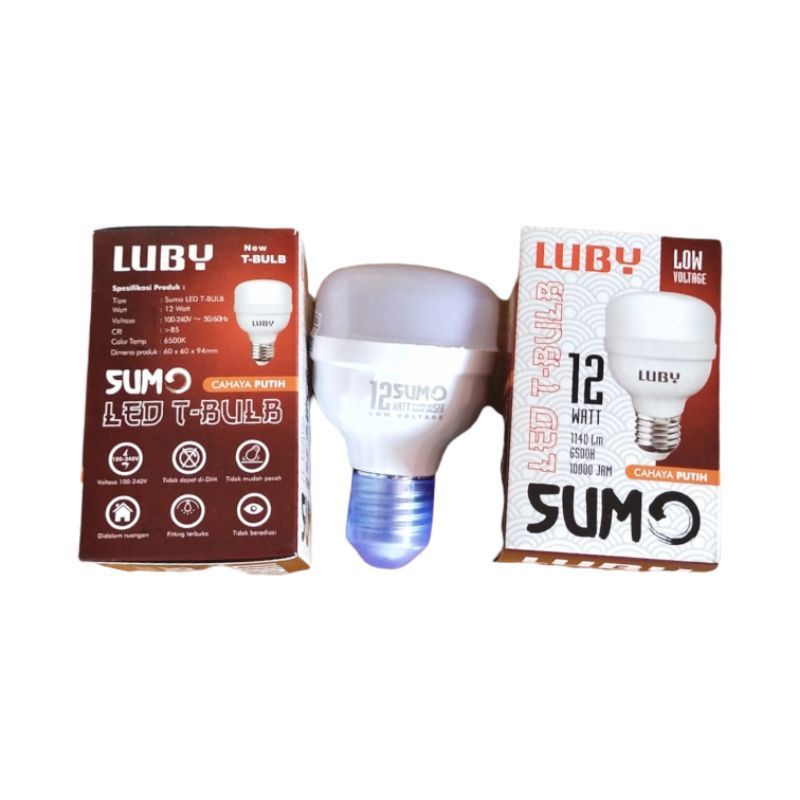 Jual LAMPU LED BOHLAM LUBY SUMO 12W 16W 22W 30W 40WATT Putih Lampu Bulb