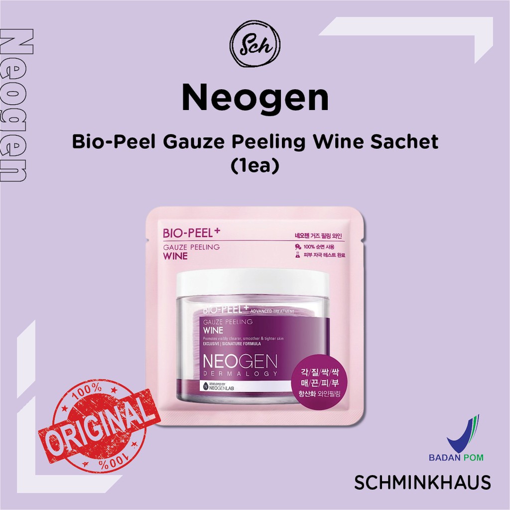 Jual Neogen Bio Peel Gauze Wine Sachet Ea Shopee Indonesia