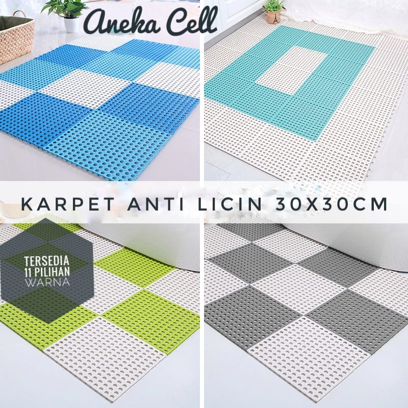 Jual Karpet Kamar Mandi Anti Licin PVC 30x30cm Alas Keset Anti Slip