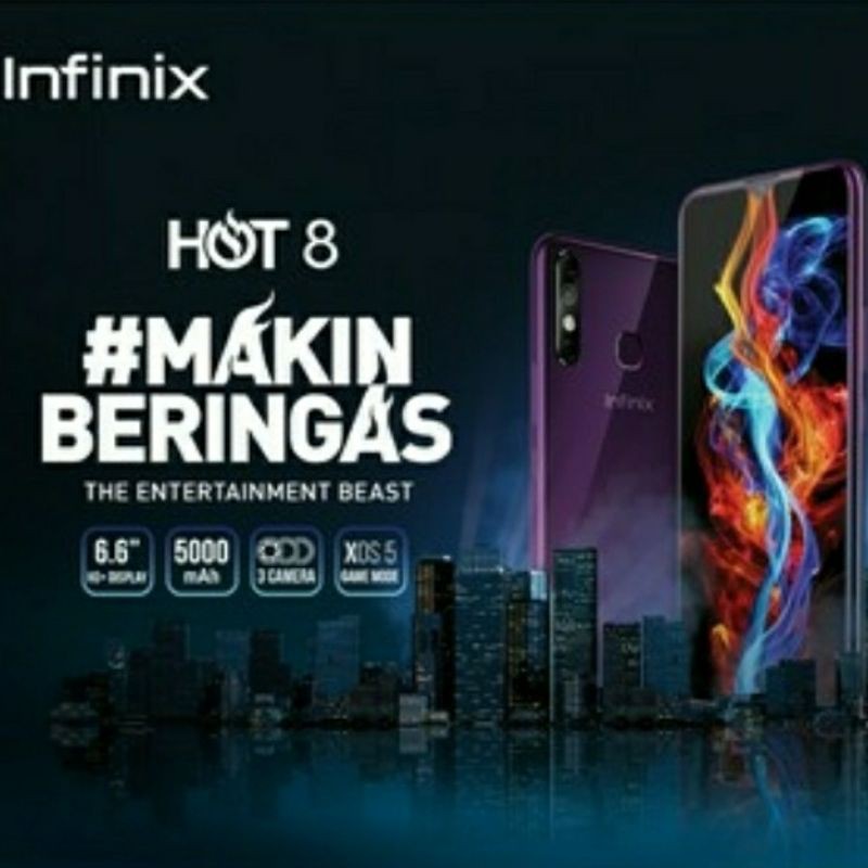 Jual Hp Smartphone Infinix Hot 8 Ram 4 64 GB Original Garansi Resmi