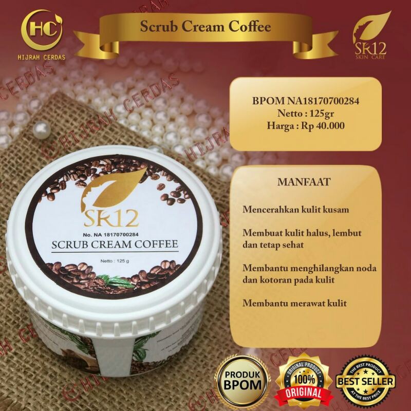 Jual Scrub Cream Coffee Sr Krim Lulur With Scrub Standard Bpom