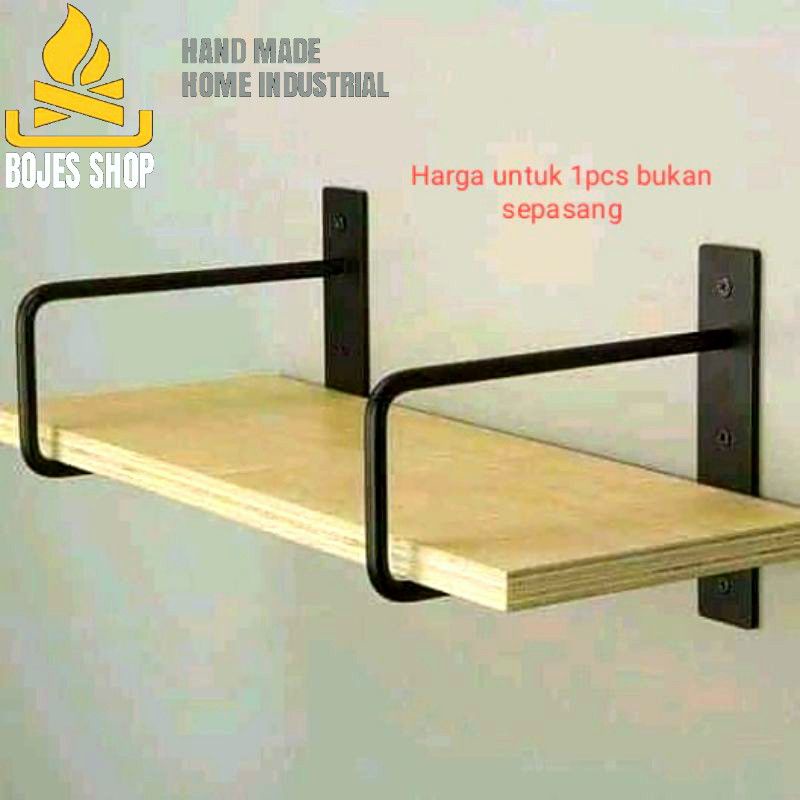 Jual Besi Penyangga Rak Hambalan Tempel Dinding Shopee Indonesia