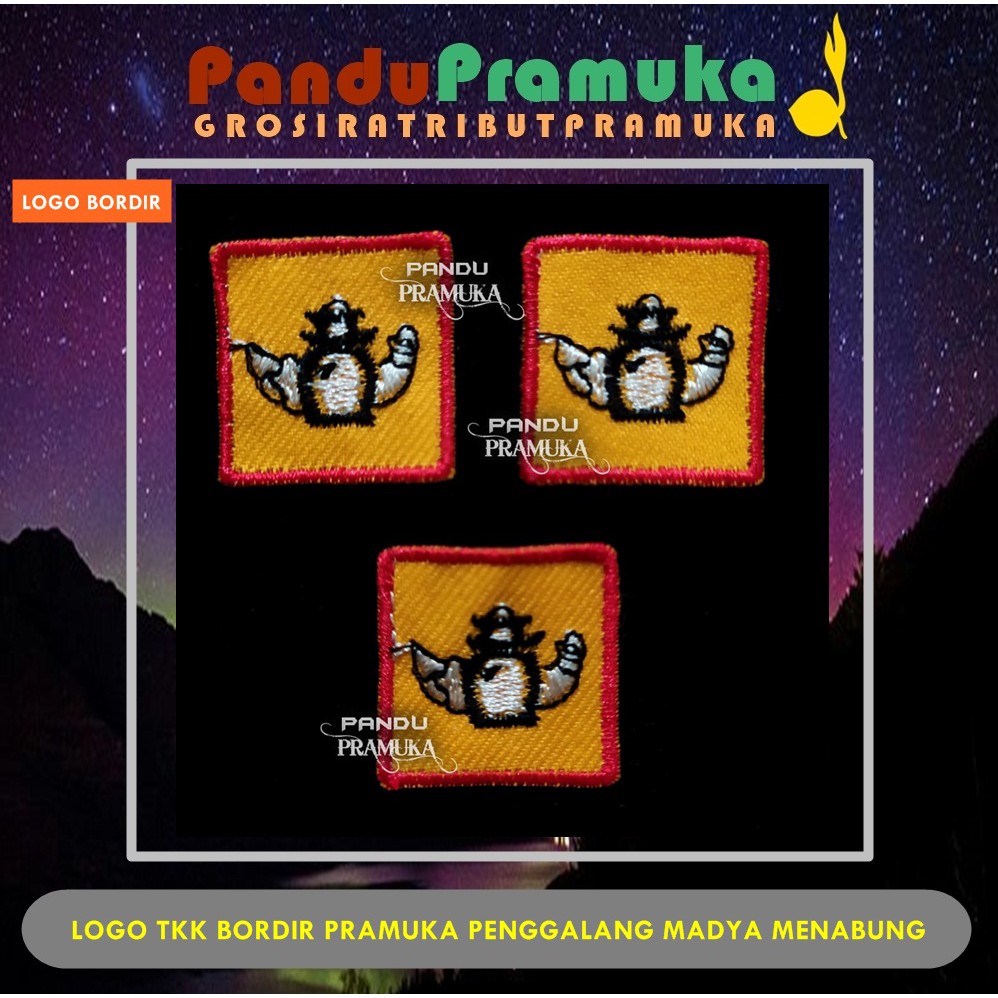 Jual Logo Bordir Tkk Wajib Pramuka Penggalang Madya Menabung