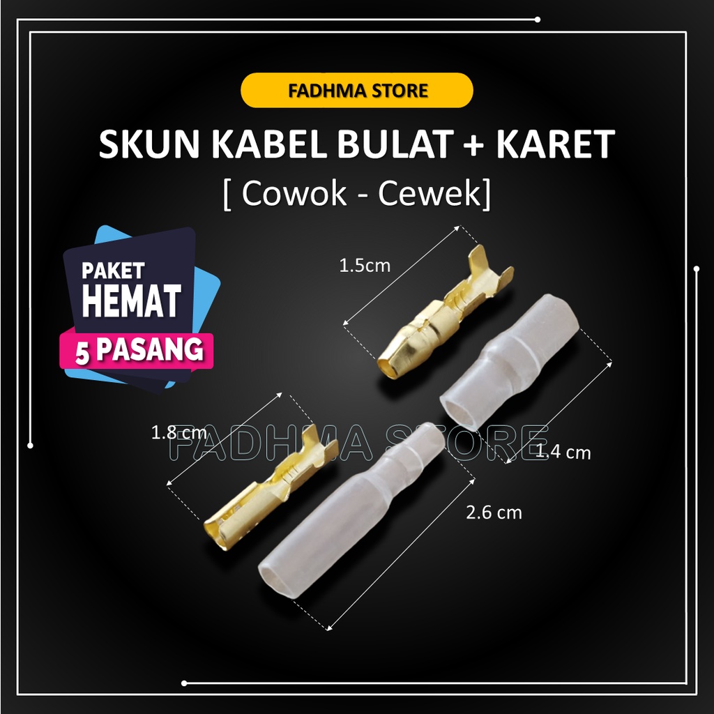 Jual Skun Bulat Male Female Cowok Cewek Karet Kondom 5 SET Skun