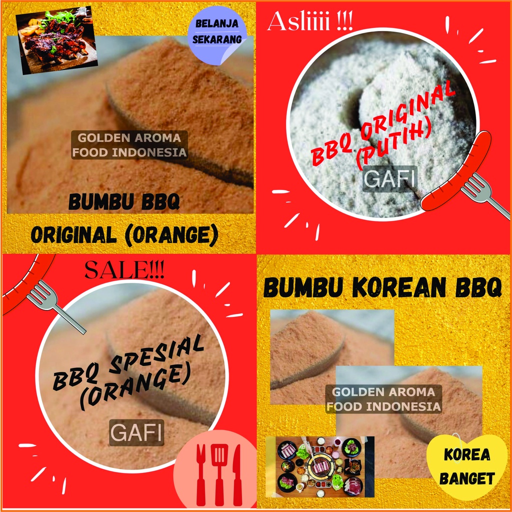 Jual Jual Bumbu Tabur Bubuk Seasoning Powder BBQ 100gr Sensasi Aneka