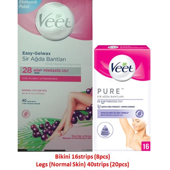 Jual Veet Bikini Wax Strips Shopee Indonesia