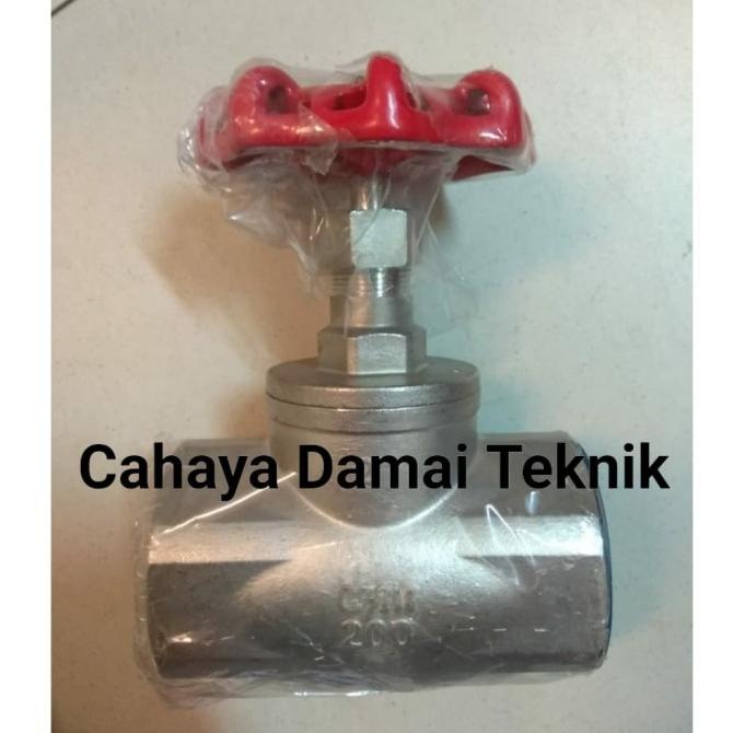 Jual Globe Valve Stainless 1 Globe Valve Ss316 Cf8M Shopee Indonesia