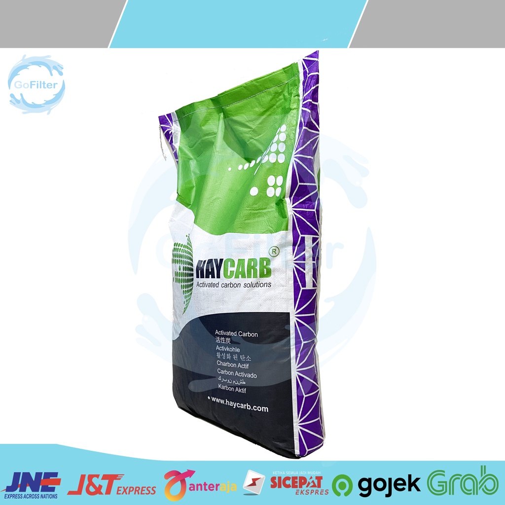 Jual KARBON AKTIF HAYCARB AKO MESH 8x30 ACTIVATED CARBON 25 KG 1 SAK