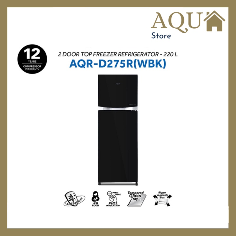 Jual Aqua Japan Aqr D R Wbk Kulkas Pintu Inverter Glass Door