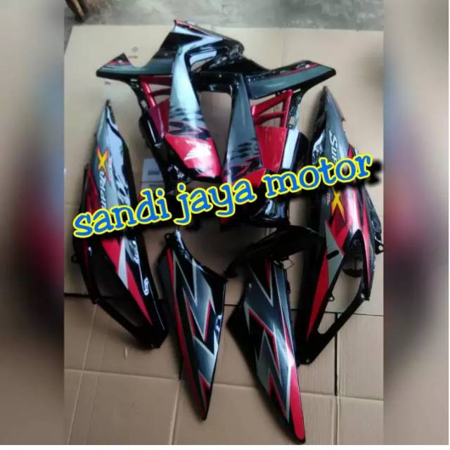 Jual Cover Body Belakang Brikut Sayap Supra X 125 Batman Plus Spakbor A