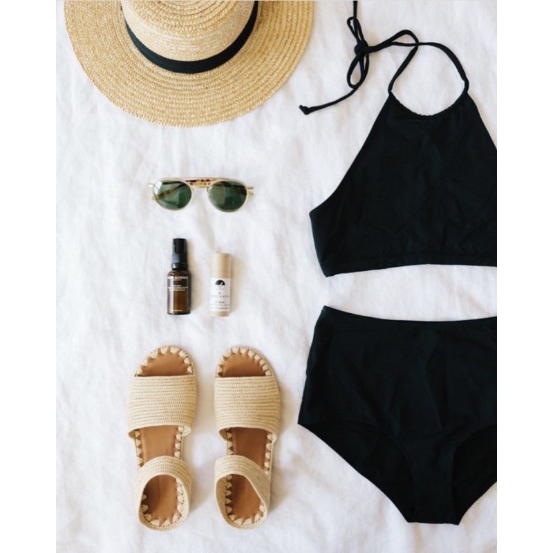 Jual Bikini High Waist Wanita Halter Neck LALA BARNES Baju Renang