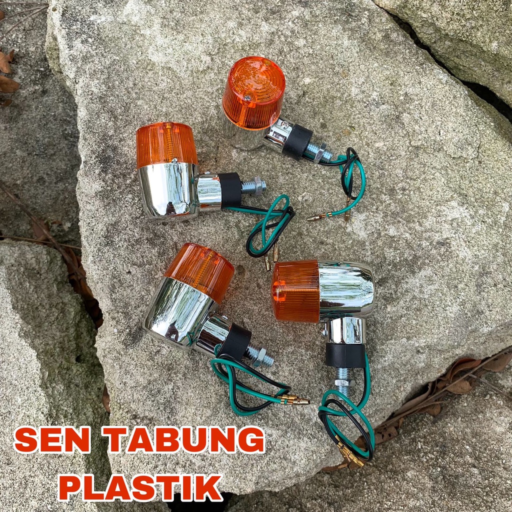 Jual Lampu Sein Palu Tabung Bulat Crom Riting Lampu Sen Belok Reteng