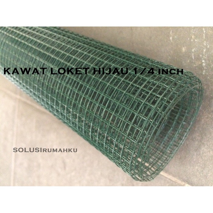 Jual 3 METER RAM KAWAT LOKET HIJAU 1 4 ANTI KARAT KOTAK 0 5CM NYAMUK