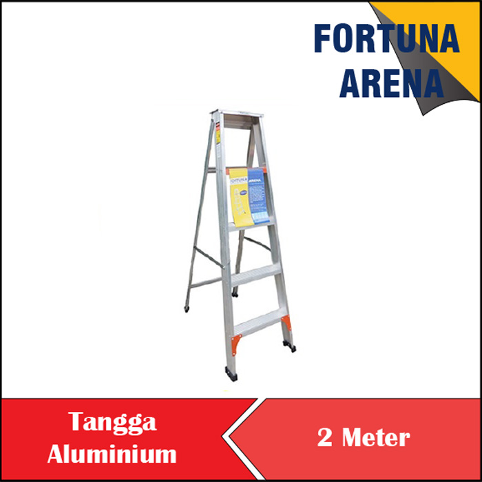 Jual Tangga Aluminium Tangga Alumunium Lipat Fortuna Arena M Shopee