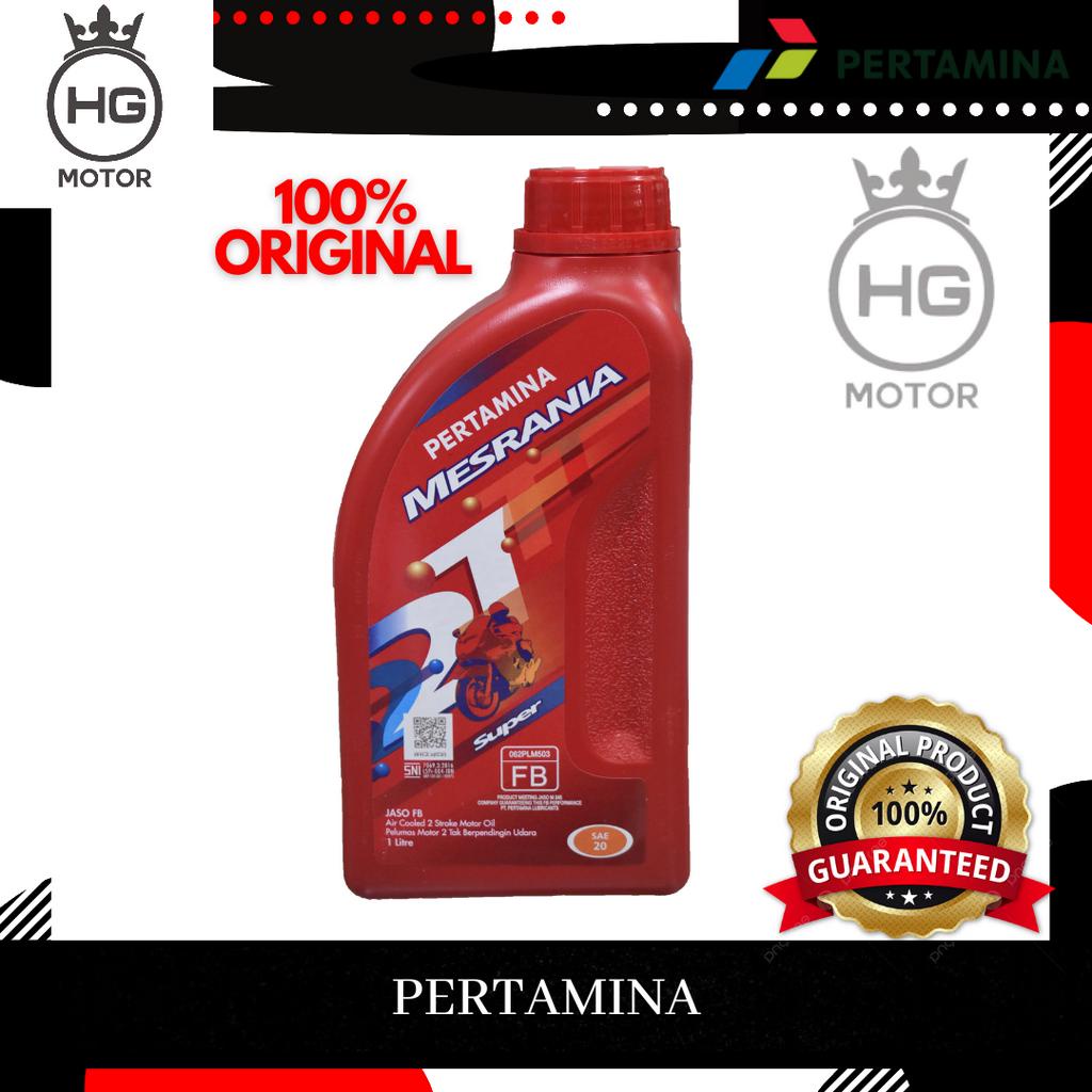 Jual Oli Samping Pertamina Mesrania Super 2T SAE 20 1L 1 Liter Shopee