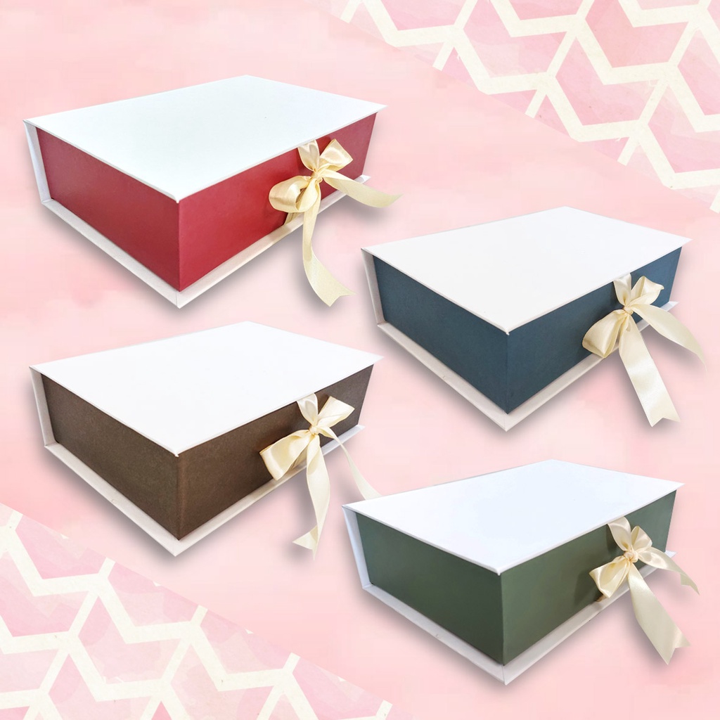 Jual Box Hardbox Kotak Kado Ultah Hampers Polos Ukuran 27x18x7 5cm